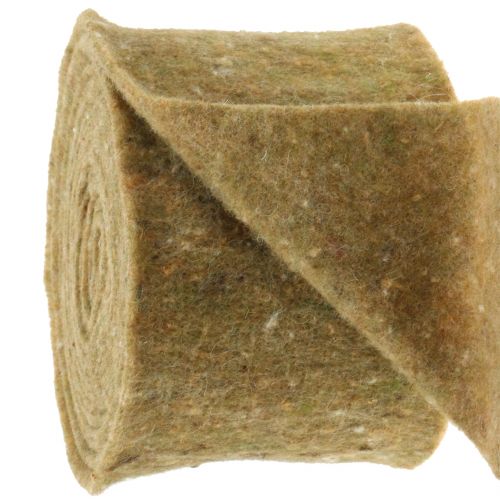 Floristik24 Pot tape felt tape green with dots 15cm x 5m