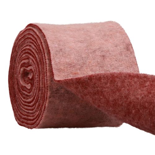 Felt ribbon decorative ribbon pink berry wool felt two-tone 15cm 5m