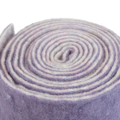 Product Felt ribbon Franzi wool felt wool ribbon purple 2-colored 15cm 4m