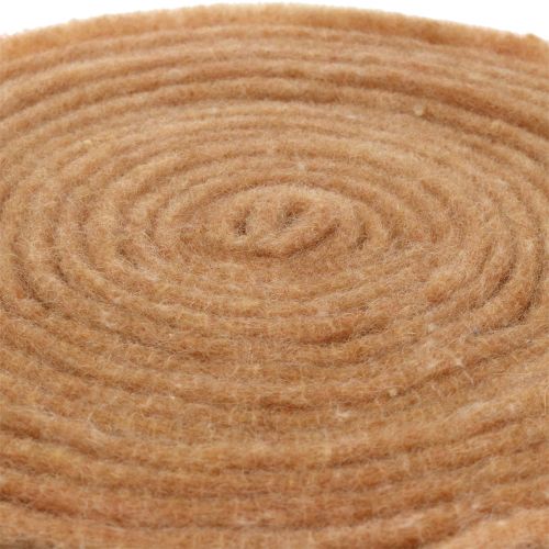 Floristik24 Felt ribbon nature 15cm 5m