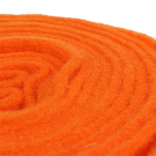 Product Felt ribbon orange 15cm 5m