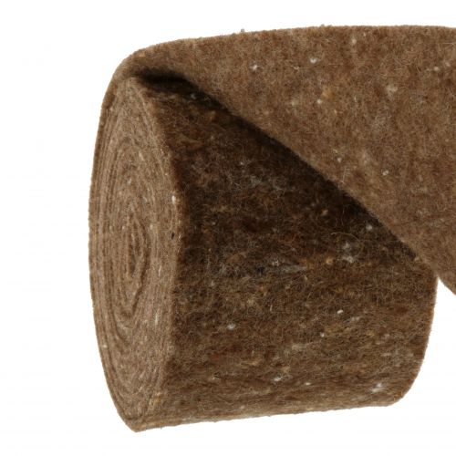 Floristik24 Felt tape, pot tape brown 15cm 5m