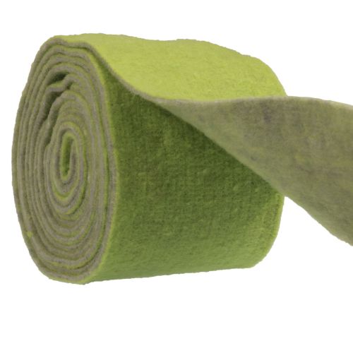 Product Felt ribbon wool ribbon felt roll decorative ribbon green gray 15cm 5m