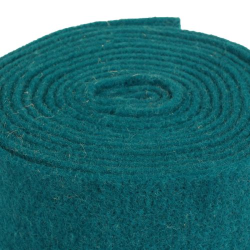 Felt ribbon wool ribbon felt roll turquoise blue green 7.5cm 5m