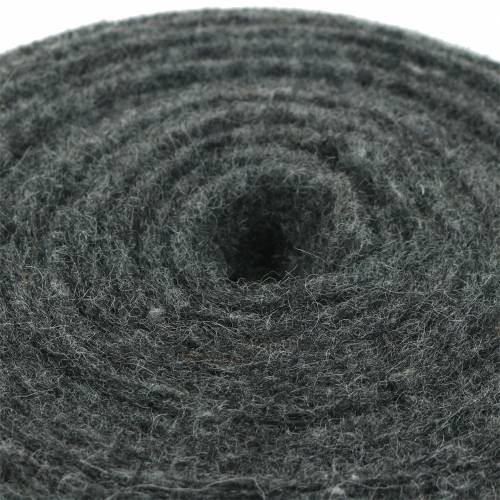Product Felt ribbon dark gray 15cm 5m