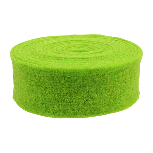 Floristik24 Felt Ribbon Green 7.5cm 5m