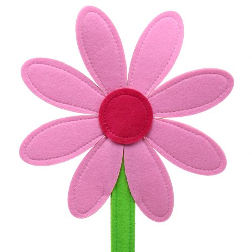 Felt flower pink 87cm