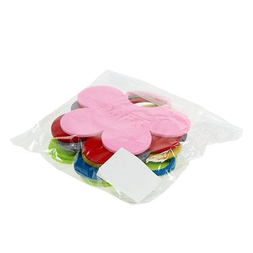 Product Felt flower pendant "Thank you" 10cm 8pcs