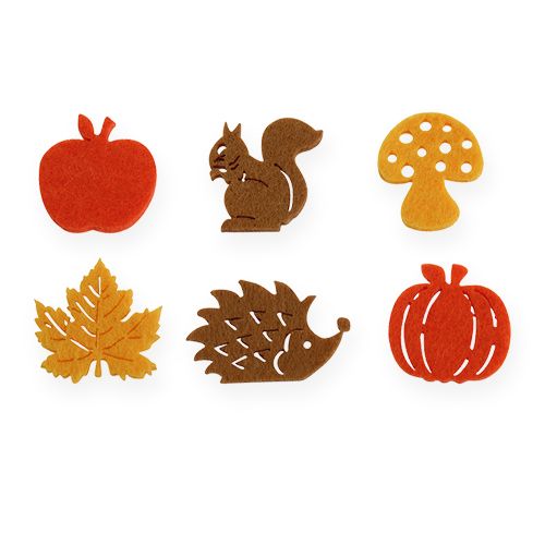 Floristik24 Scatter decoration felt 3cm 72 pcs