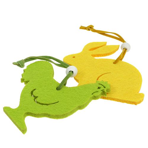 Floristik24 Felt hanger assortment 24pcs