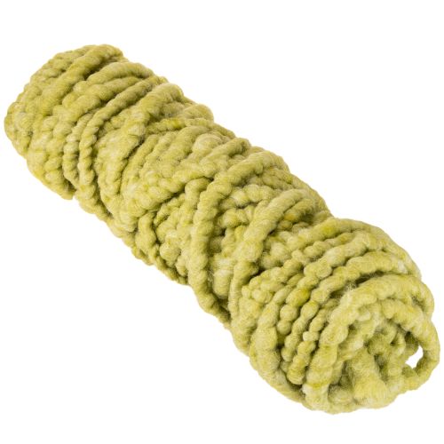 Product Felt cord, wool, green, 25m, decorative ribbon, floristry, decoration, crafting, DIY