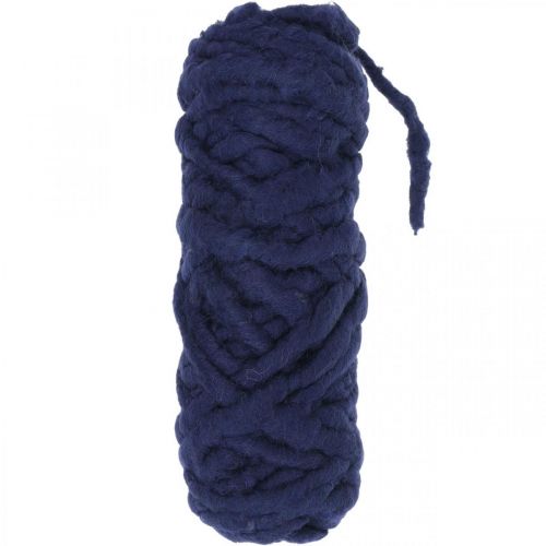 Felt cord fleece Mirabell 30m dark purple