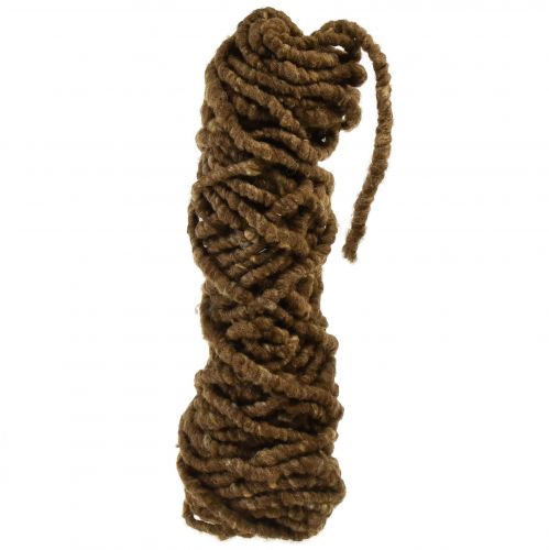 Floristik24 Felt Cord Fluffy Mirabell 25m Brown