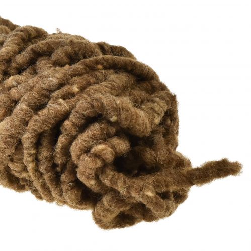 Product Felt Cord Fluffy Mirabell 25m Brown