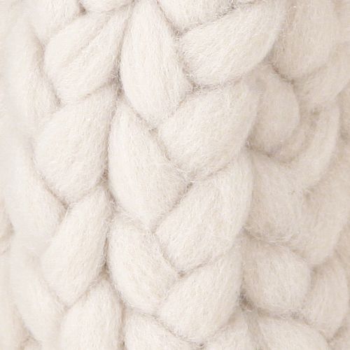 Floristik24 Felt wreath decorative wreath for hanging braided beige Ø25cm