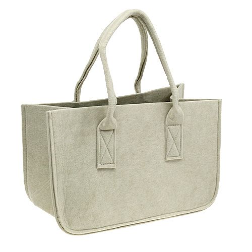 Floristik24 Felt bag 39x25x22cm cream