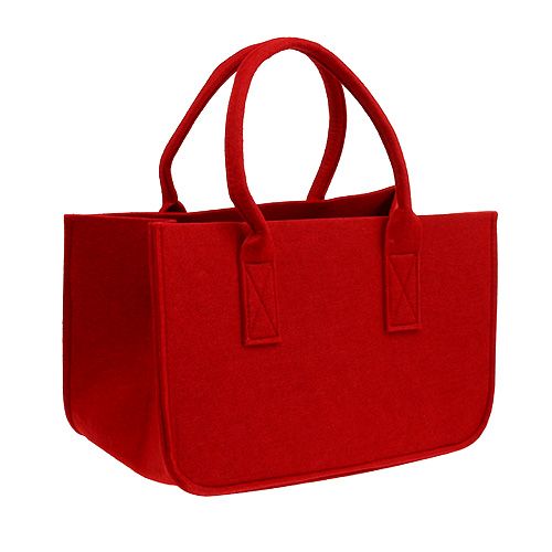 Floristik24 Felt bag 39x25x22cm red