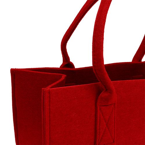 Floristik24 Felt bag 39x25x22cm red