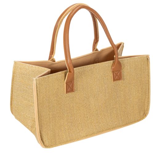 Felt bag raffia look 50cm x 25cm x 25cm buy online | Floristik24.co.uk