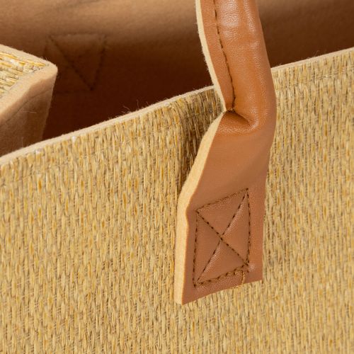 Felt bag raffia look 50cm x 25cm x 25cm | Floristik24.co.uk
