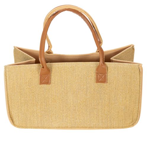 Felt bag raffia look 50cm x 25cm x 25cm | Floristik24.co.uk