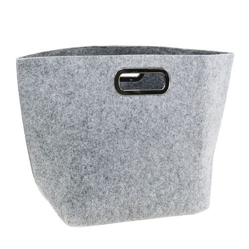 Floristik24 Felt bag gray 48cm x 30cm x 20cm