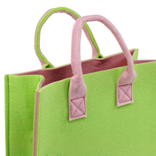 Floristik24 Felt bag light green 37cm x 32cm x 15cm