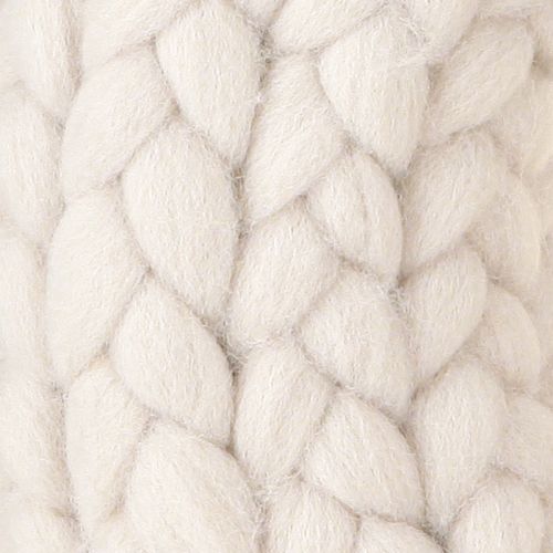 Floristik24 Felt wool decorative wreath for hanging in beige Ø30cm H4cm