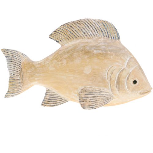 Floristik24 Deco fish in wood optics nature L17cm