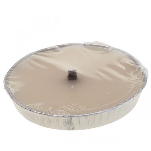 Floristik24 Flame bowl outdoor candle in aluminum bowl cream Ø17cm