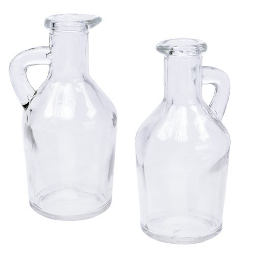 Floristik24 Bottle with handle Clear Ø5,5cm H11cm 6pcs