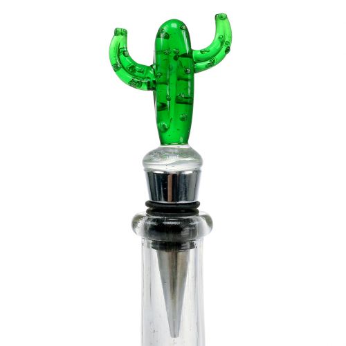Product Bottle stopper with figures made of glass 11-12cm 3pcs