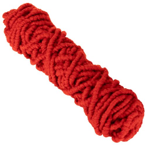 Product Fluffy Mirabell wool cord with jute, red, 25m