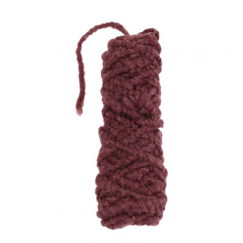 Fleece Mirabell felt cord berry 25m