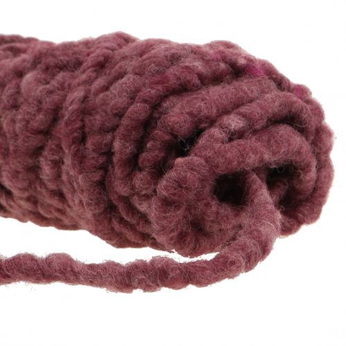 Product Flausch Mirabell felt cord berry 25m