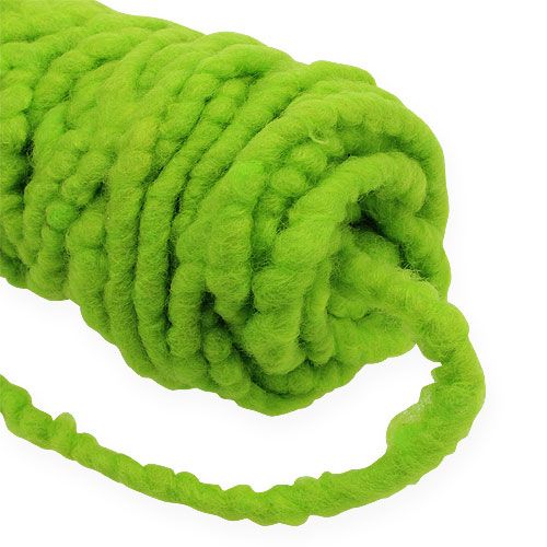 Product Felt Cord Flausch Mirabell 25m Green