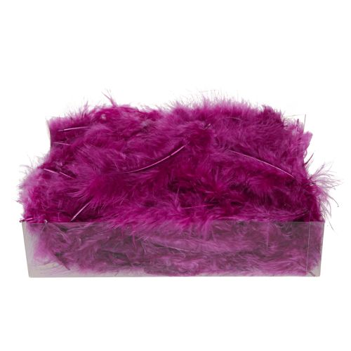 Product Fluffy decorative feathers Burgundy for crafting 5–10cm 20g