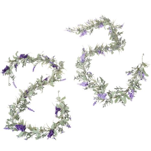 Floristik24 Lilac Garland Artificial Spring Decoration for Special Occasions and Seasonal Design 145cm 2pcs