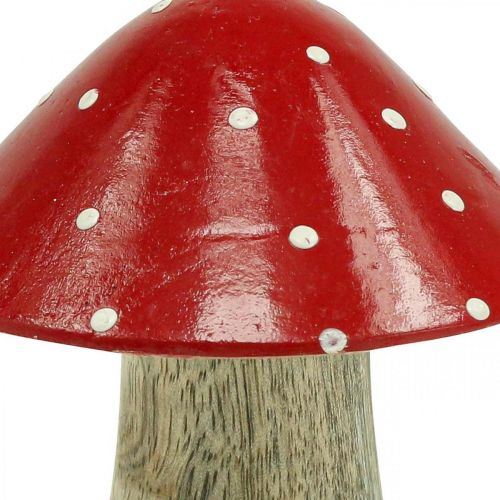 Product Fly agaric deco wooden mushroom autumn decoration wood 10×8cm