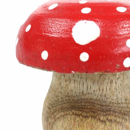 Floristik24 Decorative toadstools wood Ø4.6–5cm H4.6–4.9cm 6pcs