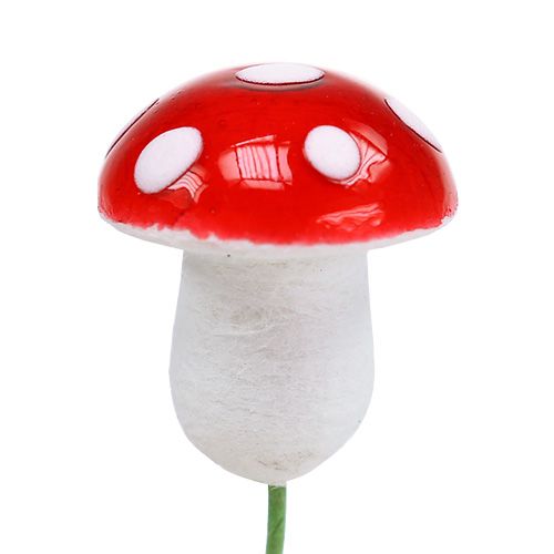 Floristik24 Toadstools mini on wire 1,8cm 100pcs