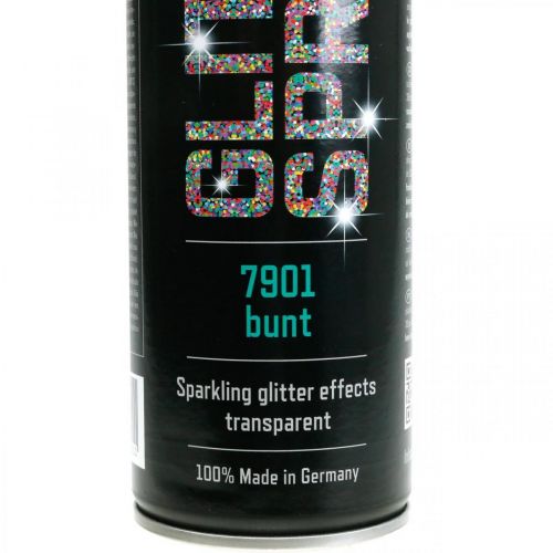 Floristik24 Glitter spray for handicrafts colorful spray paint glitter 400ml