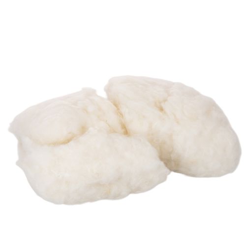 Natural Sheep Wool Loose White Blend 250g for Crafting and Home Décor buy online | Floristik24.co.uk