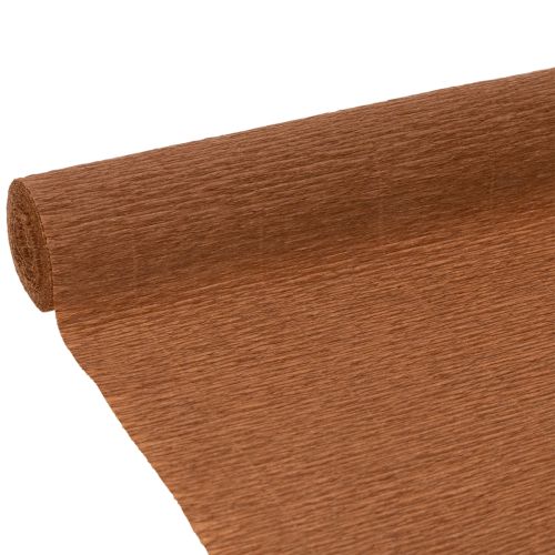Crepe Paper Roll Brown 50cm x 250cm for Crafting and Floral Decorations buy online | Floristik24.co.uk