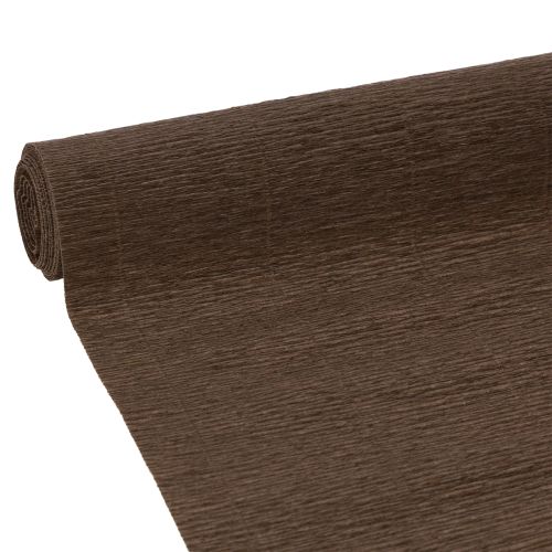 Brown Florist Crepe Paper Roll 50x250cm for DIY and Decoration buy online | Floristik24.co.uk
