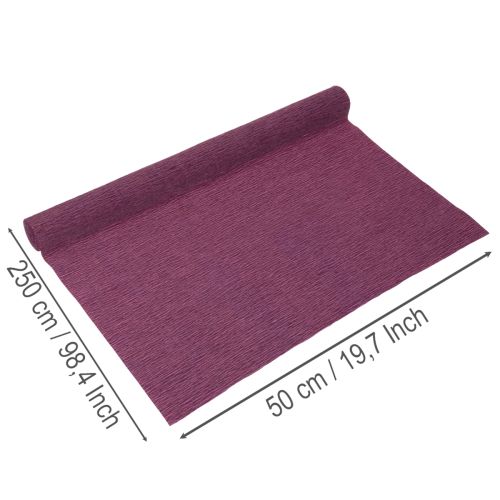Crepe Paper for Decorations Purple 50x250cm | Floristik24.co.uk