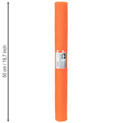 Product Florist crepe paper orange 50x250cm