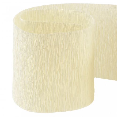 Product Flower crepe champagne cream W10cm L250cm 2pcs