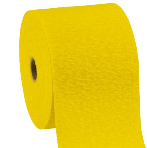 Product Flower crepe yellow W10cm grammage 128g/sqm L250cm 2 pieces
