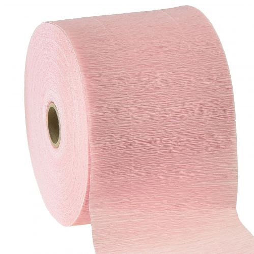 Floristik24 Flower crepe light pink W10cm Grammage 128g/m² L250cm 2 pcs